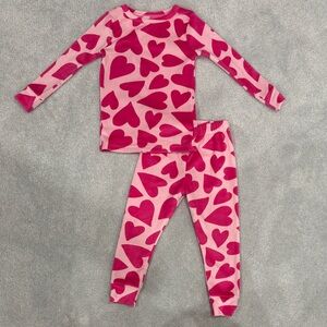 Cat & Jack Pink Heart Pajama Set